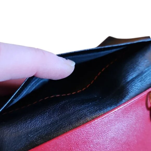 Miu Miu Black and Red Leather 6 Key Holder Wallet - Picture 8 of 10